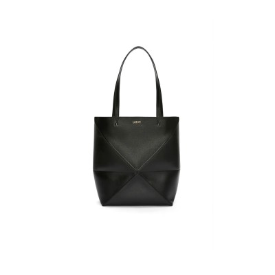 LOEWE MEDIUM PUZZLE FOLD TOTE IN SHINY CALFSKIN A657G50X01-1100 (31.5*25.5*14.5cm)
